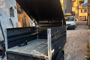 🚗 CARRELLO APPENDICE con COPERCHIO RIGIDO