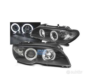 FARI BMW E46 03-06 ANGEL EYES CCFL FONDO NERO