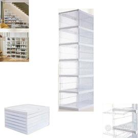 Scarpiera 6 ripiani pieghevole, organizzer scarpe