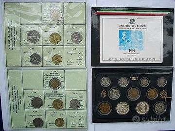 Divisionali 1991 Argento (PROOF) + Bolaffi 1988-89