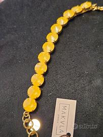 #bracciale giallo swarowsky 