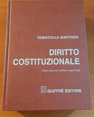 Libro di DIRITTO COSTITUZIONALE- Martines Giuffrè 