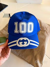 Gucci Cappellino 100 GG Blu Royal – Taglia XL