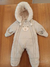 tuta-cappotto imbottita NUOVA 1-3 mesi