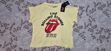 T-shirt "The Rolling Stones " Donna tg S Nuova