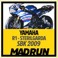 Kit Adesivi Yamaha R1 SBK 2009 Team Sterilgarda