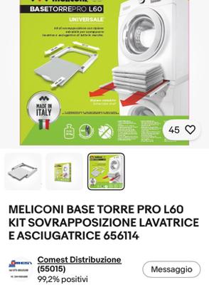 kit sovrapposizione lavatrice