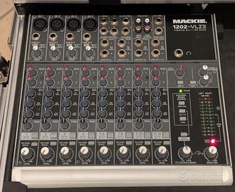Mixer Mackie 1202-VLZ3+Kit Full Flightcase e cavi