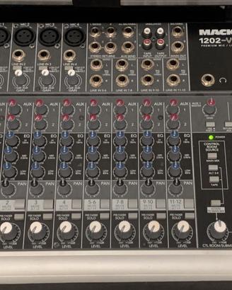 Mixer Mackie 1202-VLZ3+Kit Full Flightcase e cavi