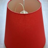 Lampadario stoffa Ikea rosso