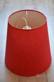 Lampadario stoffa Ikea rosso