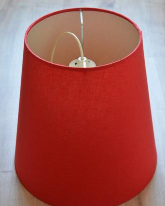 Lampadario stoffa Ikea rosso
