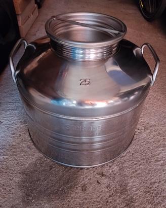 fusto in acciaio inox per olio