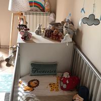 Lettino trasformabili in letto + comodino Pali