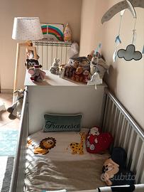 Lettino trasformabili in letto + comodino Pali