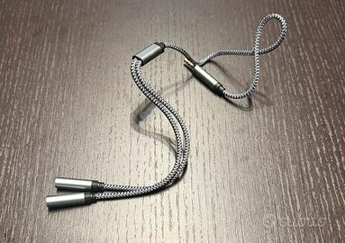Cavo sdoppiatore cuffie jack 3,5mm nuovo