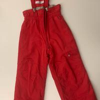 Pantaloni salopette da sci bambino 4 anni