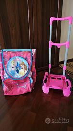 Zaino scuola Seven Principesse Disney +carrellino