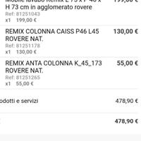 mobile bagno e colonna sospesa