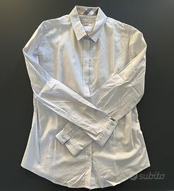 Camicia Burberry Donna Originale Celeste Tg L