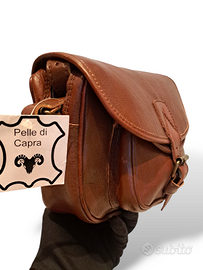 Borsa Donna vintage artigianali marrone Vera pelle