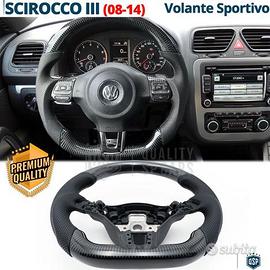 VOLANTE Sportivo per VW Scirocco Carbonio e Pelle