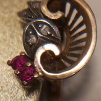 coppia antichi orecchini Liberty da collezione