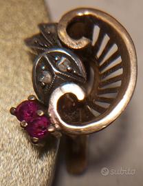 coppia antichi orecchini Liberty da collezione