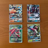 4 carte pokemon rare GX 2017