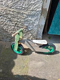 Bicicletta senza pedali legno