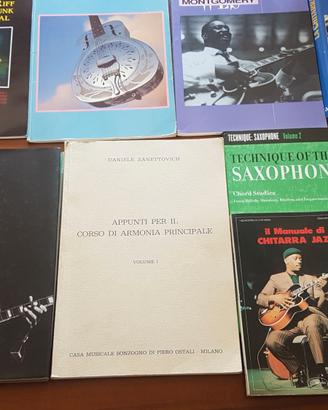 Musica libri chitarra e sax