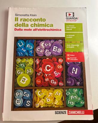 libro scolastico “il racconto della chimica” dall’