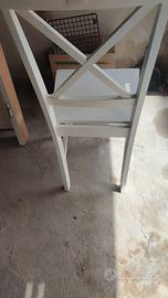 Sedie bianche in legno Ikea