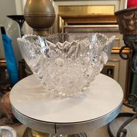 Ciotola / centrotavola in cristallo molato h 15 cm