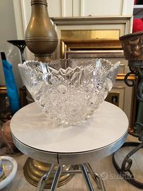 Ciotola / centrotavola in cristallo molato h 15 cm