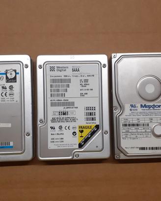Lotto di 3 HardDisk 3,5 IDE - per amatori