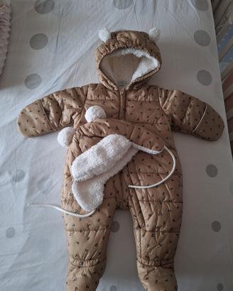 tuta invernale 6mesi con cappello Petit Bateau