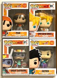 Funko Pop Dragon Ball Z/GT Set 4 Pezzi