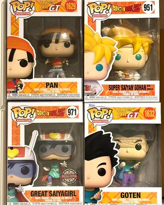 Funko Pop Dragon Ball Z/GT Set 4 Pezzi
