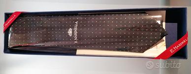 Cravatta Marinella seta blu NUOVA