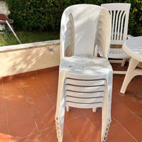 Sedie plastica per esterno