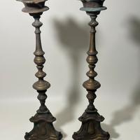 Candelabri antichi in ottone