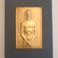 Scultura Ostensione Sacra Sindone 2000 E. Manfrini