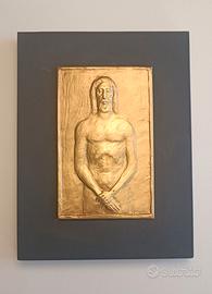 Scultura Ostensione Sacra Sindone 2000 E. Manfrini