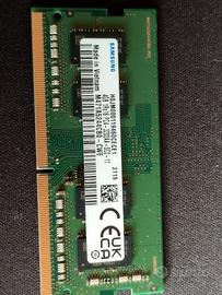 Memoria RAM SODIMM 4gb DDR4 SAMSUNG