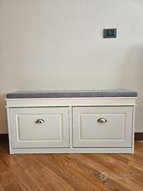 Scarpiera bianca da arredamento 