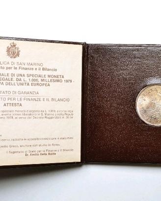 S.Marinio 1979-1000 L. Commemorativa "Europa Unita