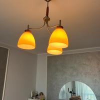 Lampadario con abat-jour