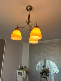 Lampadario con abat-jour