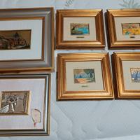 Quadri su foglia oro e argento certificati